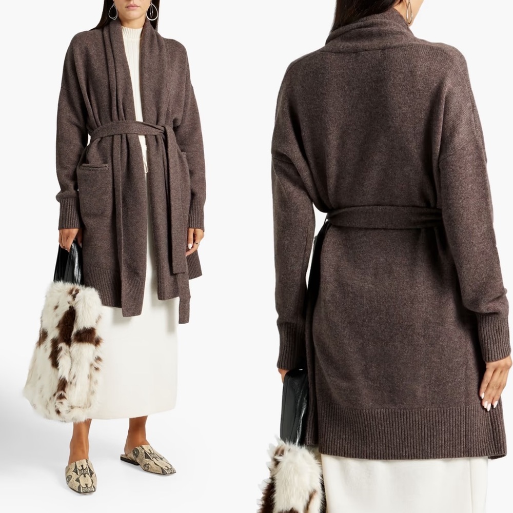 CO Brown Women's Sweater Cardigan